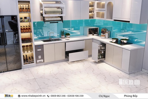 Tủ bếp đẹp - Nội thất Nhà Bếp Xinh - NBX311
